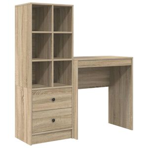 vidaXL Scrivania Rovere Sonoma 115,5 x 40 x 127 cm 2 pz