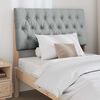 vidaXL Testiera imbottita Grigio chiaro 90 cm Pino massello