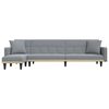 vidaXL Divano Letto a L Grigio Chiaro 275x140x70 cm in Tessuto