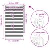 Tenda a rullo oscurante zebra 90x150 nera