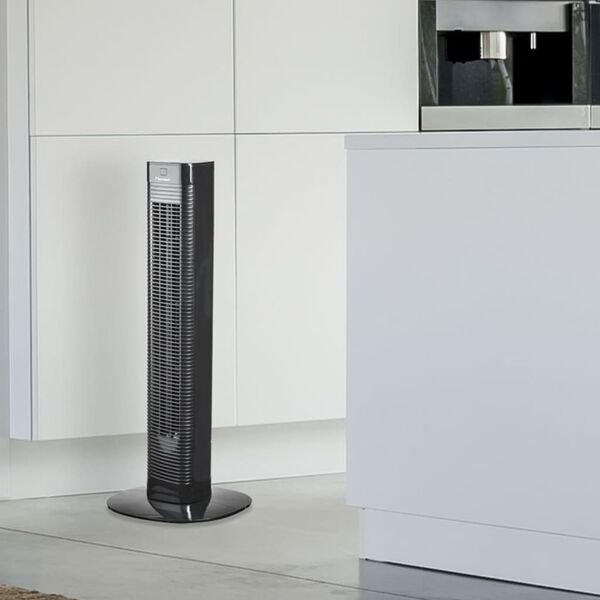 Bestron Ventilatore a Torre con Telecomando AFT80ZRC 80cm 50W Nero