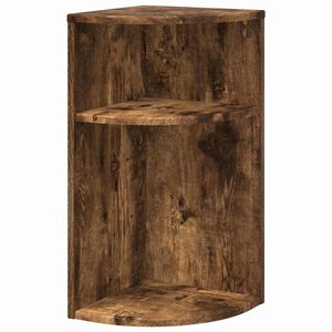 vidaXL Tavolino Rovere fum&eacute; 29,6 x 29,6 x 60 cm Legno multistrato