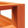 vidaXL Testiera Libreria a L Marrone Cera 200cm Legno Massello di Pino