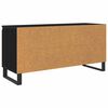 vidaXL Mobile TV Rovere Nero 104 x 35 x 50 cm Legno multistrato