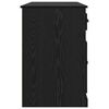 vidaXL Scrivania con armadietto Rovere Nero 154,5 x 50 x 75 cm