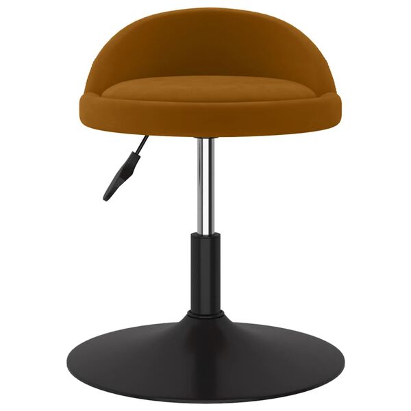 vidaXL Sedie da Pranzo Girevoli 2 pz Marroni in Velluto