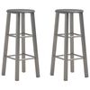 vidaXL Sgabelli da Bar 2 pz Antracite MDF