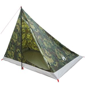 vidaXL Tenda da backpacking 4 persona Mimetico