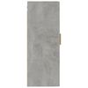 vidaXL Armadietto a Muro Grigio Cemento 35x34x90 cm Legno Multistrato