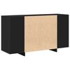 vidaXL Credenza Nero 135 x 41 x 75 cm Legno multistrato