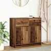 vidaXL Credenza con Cassetto Legno Antico 80x34x76 cm in Truciolato