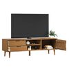 vidaXL Mobile TV MOLDE Marrone 158x40x49 cm in Legno Massello di Pino