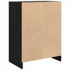 vidaXL Credenza Rovere Nero 57x34x76 cm in Legno Multistrato