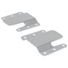 vidaXL Staffa di Montaggio Flush 2 Argento 75 x 66 x 1,4 mm Acciaio