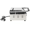 vidaXL Griglia per Panini Scanalata 2200 W 43x30,5x20cm