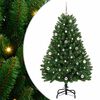 vidaXL Albero di Natale artificiale 150 cm 150 LED Bianco caldo Verde