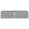 vidaXL Fioriera Grigio chiaro 195 x 100 x 45 cm Acciaio zincato