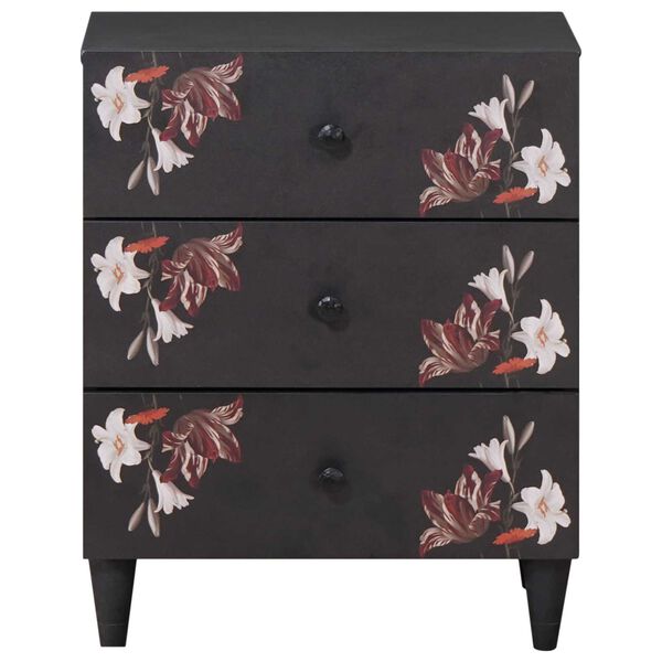 vidaXL Comodino Multicolore 50 x 33 x 60 cm Legno di mango massello