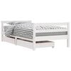 vidaXL Giroletto Bambini con Cassetti Bianco 80x160 cm Massello Pino