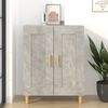 vidaXL Credenza Grigio Cemento 69,5x34x90 cm in Legno Multistrato