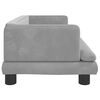 vidaXL Divano per Bambini Grigio Chiaro 80x45x30 cm in Velluto