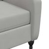 vidaXL Poltrona Massaggiante Reclinabile Grigio Chiaro in Velluto