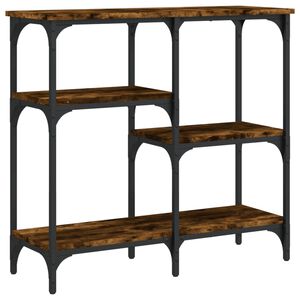vidaXL Tavolo Consolle Rovere Fumo 80x29x75 cm in Legno Multistrato