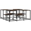 vidaXL Tavolino da Salotto Rovere Fumo 91x91x40cm in Legno Multistrato