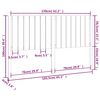 vidaXL Testiera per Letto Nera 165,5x4x100cm in Legno Massello di Pino