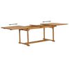 vidaXL Set da Pranzo 9 pz in Legno Massello di Teak