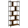 vidaXL Libreria Rovere Fumo 6 Ripiani 76x32x192 cm Legno Multistrato