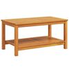 vidaXL Tavolo laterale Olio Naturale 90 x 50 x 45 cm