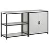 vidaXL Set di Stoccaggio per Cucina HATTEM 2 pz Argento