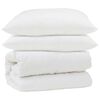vidaXL Set di Piumoni con cuscino 3 pz Bianco Microfibra