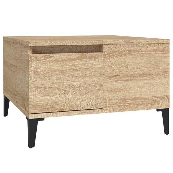 vidaXL Tavolino Salotto Rovere Sonoma 55x55x36,5 cm Legno Multistrato