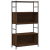 vidaXL Libreria Rovere Marrone 80x30x145,5cm Legno Multistrato e Ferro