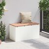 vidaXL Panchina da giardino Bianco 80 x 40 x 43 cm Acciaio
