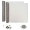 vidaXL Copertura per pozzetto di luce con clip 2 pz 70 x 130 cm
