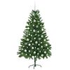 vidaXL Albero di Natale con 300 LED con supporto Verde 180 cm PE