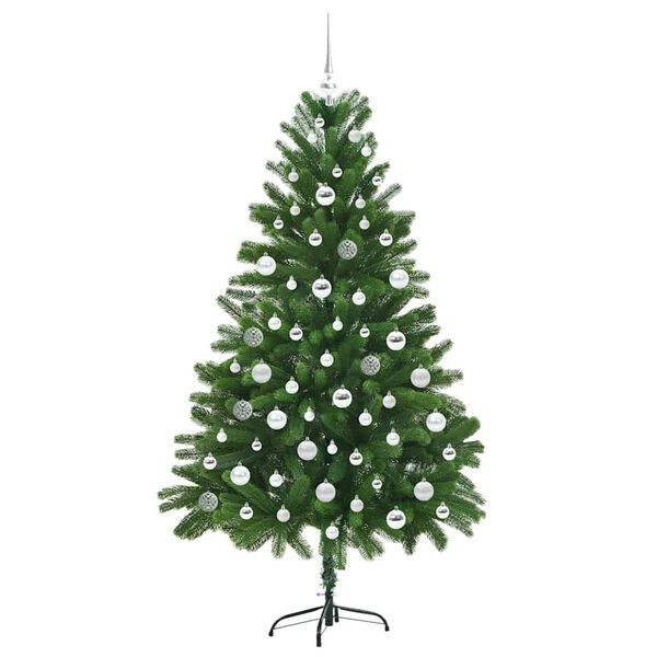 vidaXL Albero di Natale con 300 LED con supporto Verde 180 cm PE