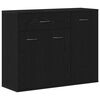 vidaXL Credenza Rovere Nero 88x30x70 cm in Legno Multistrato
