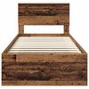 vidaXL Struttura del letto Legno vecchio 75 x 190 cm Legno multistrato