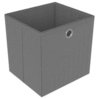 vidaXL Mensola con 5 Vani a Cubo Scatole Grigia 103x30x72,5 cm Tessuto