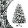 vidaXL Albero Natale Artificiale Incernierato con Neve Fioccata 120 cm