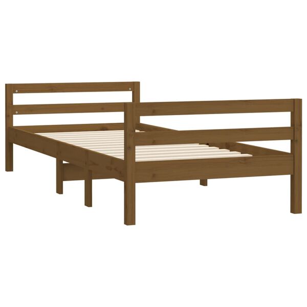 vidaXL Giroletto Ambra 90x200 cm in Legno Massello di Pino