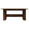 vidaXL Tavolo da Pranzo Rovere Fumo 180x90x76 cm Legno Multistrato