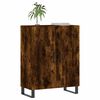 vidaXL Credenza Rovere Fumo 69,5x34x90 cm in Legno Multistrato