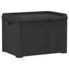 vidaXL Baule da Giardino Antracite 125 L in PP