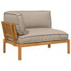 vidaXL Set di divani Talpa 133 x 92 x 69 cm Legno di Acacia Massello