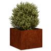vidaXL Fioriera Arrugginita 40x40x30 cm in Acciaio Corten
